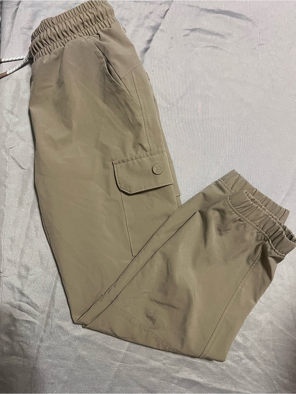 All in Motion Kids Cargo Jogger Pants Khaki Size S 6/7 Stretch